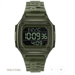 Philipp Plein Hyper Shock Digital Watch 44mm NIB